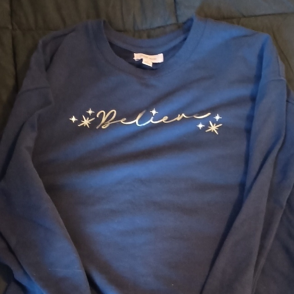 Blue 'Believe' Kids Sweatshirt